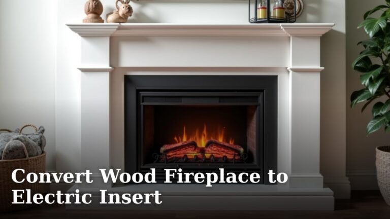 Convert Wood Fireplace to Electric Insert
