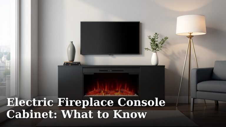 Electric Fireplace Console Cabinet: What to Know
