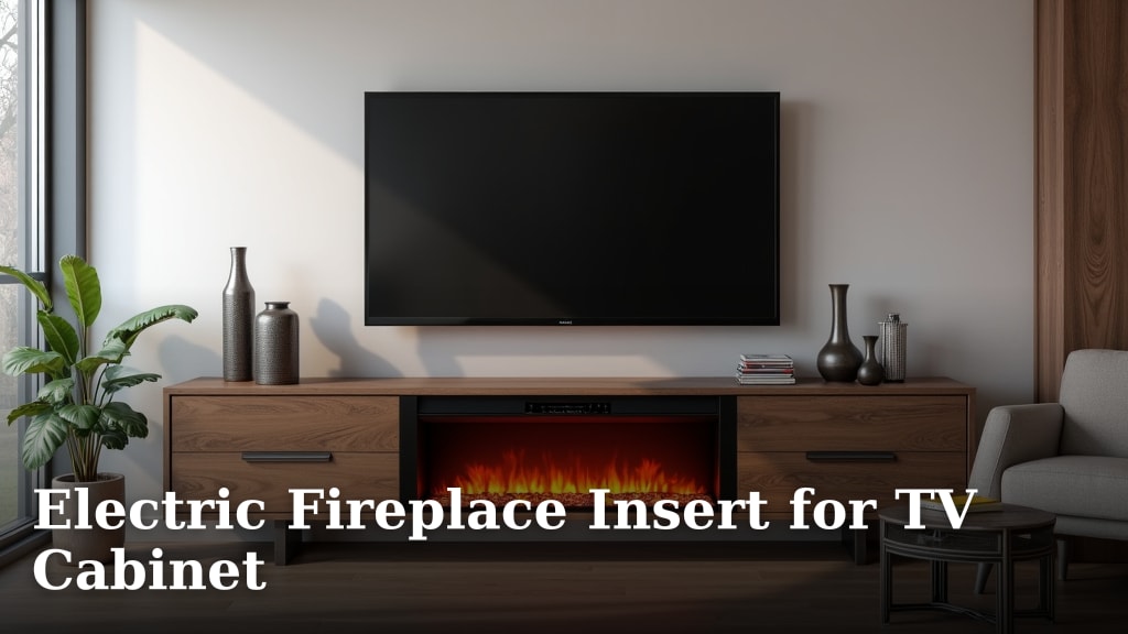 Electric Fireplace Insert for TV Cabinet