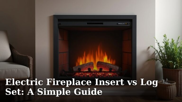 Electric Fireplace Insert vs Log Set: A Simple Guide