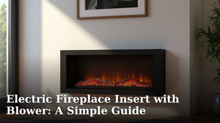 Electric Fireplace Insert with Blower: A Simple Guide