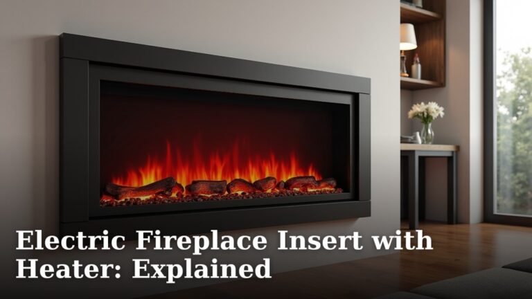 Electric Fireplace Insert with Heater: Explained