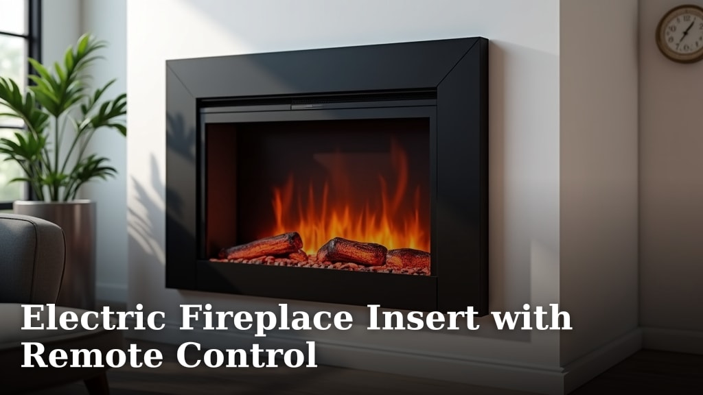 Electric Fireplace Insert with Remote Control