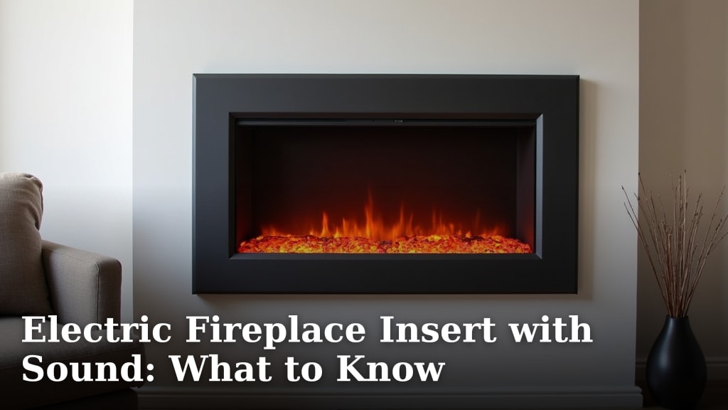 Electric Fireplace Insert with Sound: What to Know