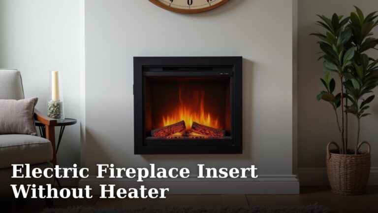 Electric Fireplace Insert Without Heater