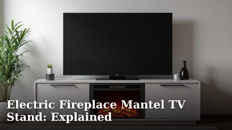 Electric Fireplace Mantel TV Stand: Explained