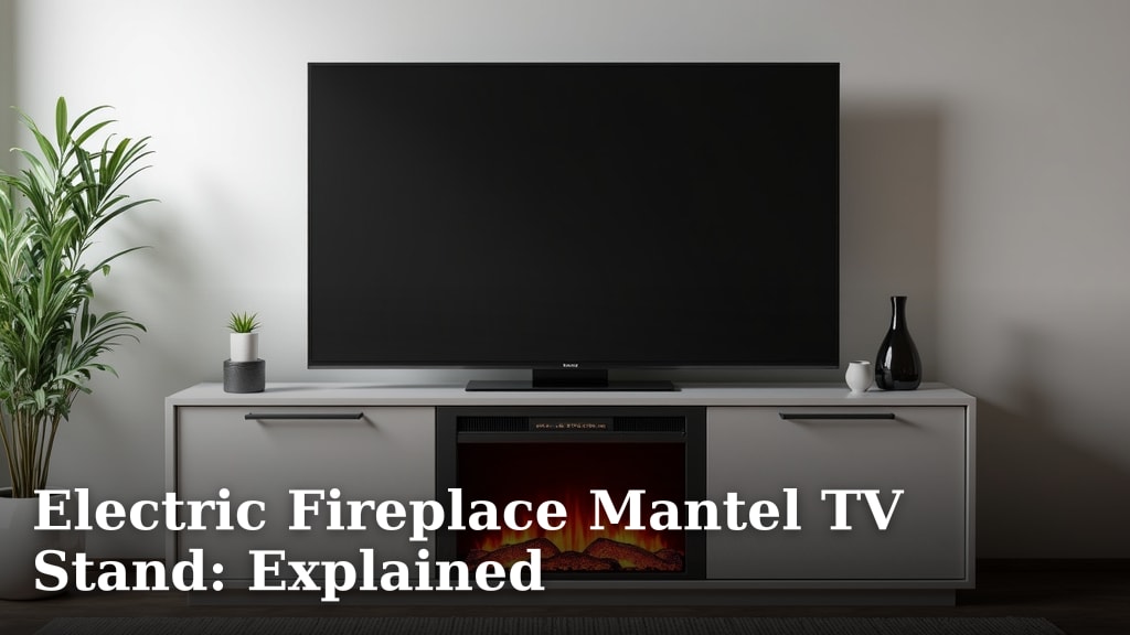 Electric Fireplace Mantel TV Stand: Explained
