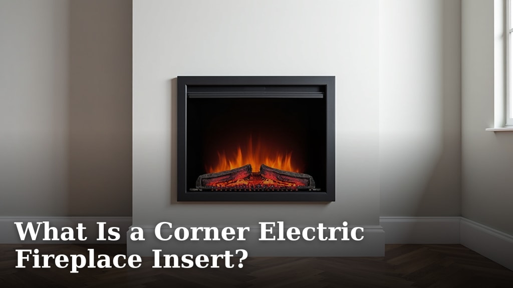 What Is a Corner Electric Fireplace Insert?