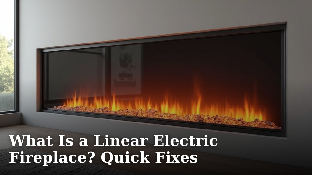 What Is a Linear Electric Fireplace? Quick Fixes