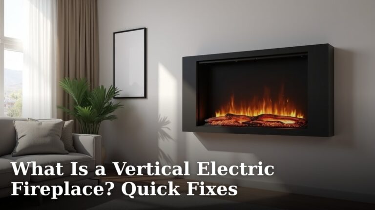 What Is a Vertical Electric Fireplace? Quick Fixes