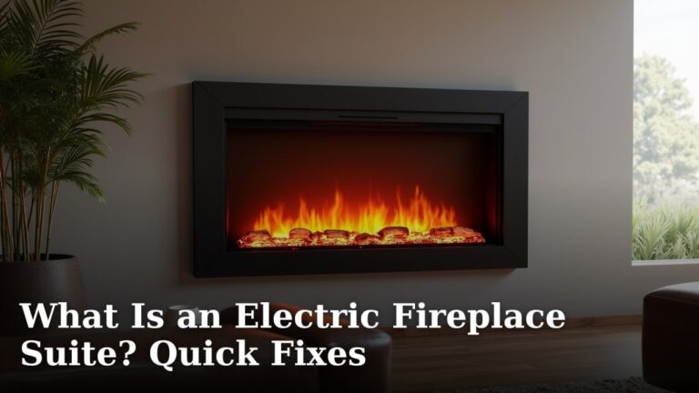 What Is an Electric Fireplace Suite? Quick Fixes